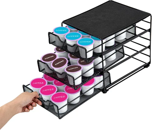 Miniatura 9 de Restaurantware Restpresso - Cajón de cápsulas de café de varios niveles de 8.5 x 8.5 x 7 pulgadas, 1 cajón de cápsulas de alta resistencia