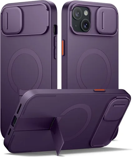 Miniatura 36 de SURITCH - Funda para iPhone 17 Pro Max con cubierta de control de cámara, cubierta para cámara y soporte ajustable, compatible con MagSafe, a prueba