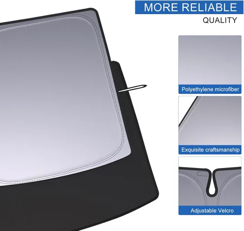 Miniatura 7 de Parasol para parabrisas de Toyota Rav4, accesorios 2019-2025, plegable con ajuste personalizado para ventana delantera, protector de visera de sol