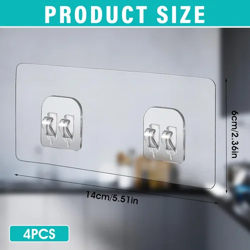 Miniatura 2 de WY LIGHTING LEVEL Paquete de 4 ganchos adhesivos de repuesto para regadera, ganchos adhesivos fuertes para esquina de ducha, estante de baño, cesta