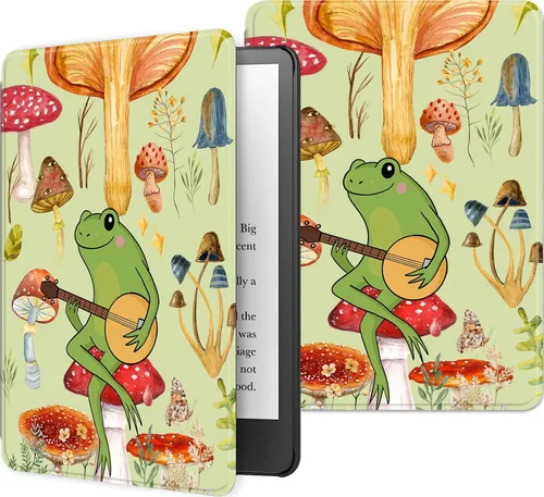 Miniatura 58 de Funda para Kindle básico de 6 pulgadas (11.ª generación), múltiples ángulos, piel sintética, delgada, con función de encendido y apagado automático