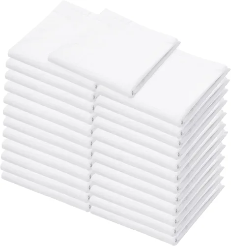 Miniatura 28 de Toallas de saco de harina, toalla de té para manualidades, toalla de cocina, toallas de secado de platos, toalla de algodón en blanco para bordado