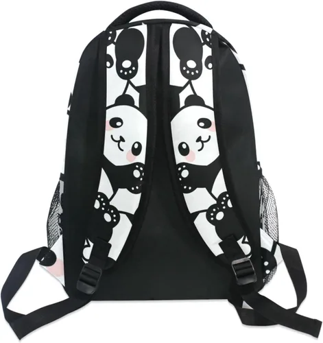 Miniatura 5 de ATTX Linda mochila con diseño de panda para niños y niñas, Negro -, Moderno