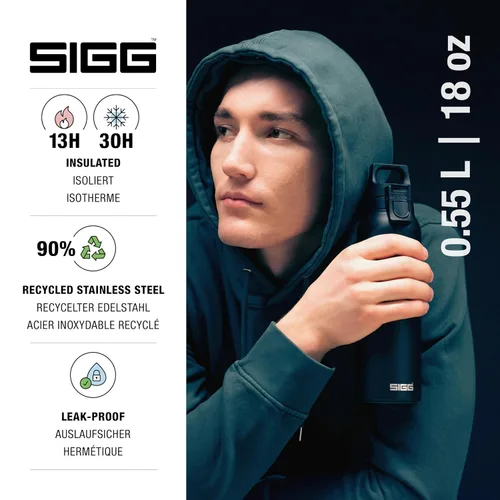 Miniatura 2 de SIGG - Frasco aislado - Thermo Hot & Cold ONE Light - Filtro de fruta- Sin BPA - Acero inoxidable - 19 Oz