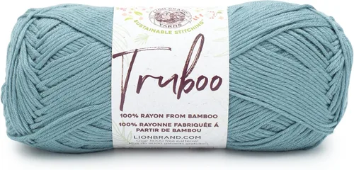 Miniatura 33 de (1 Madeja) Lion Brand Yarn Truboo Yarn, Aguamarina