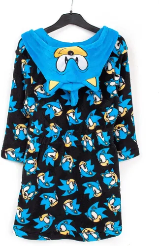 Miniatura 2 de Sonic The Hedgehog Bata de baño para niños Albornoz de personaje para niños y niñas Traje de pijama suave azul para jugadores