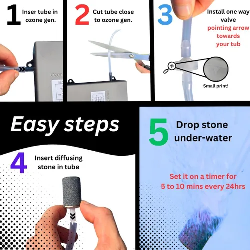 Miniatura 3 de Generador de ozono para inmersión en frío. Mantenga su inmersión de frío limpio. Mantenga la inmersión fría o la frescura del agua del baño de hielo