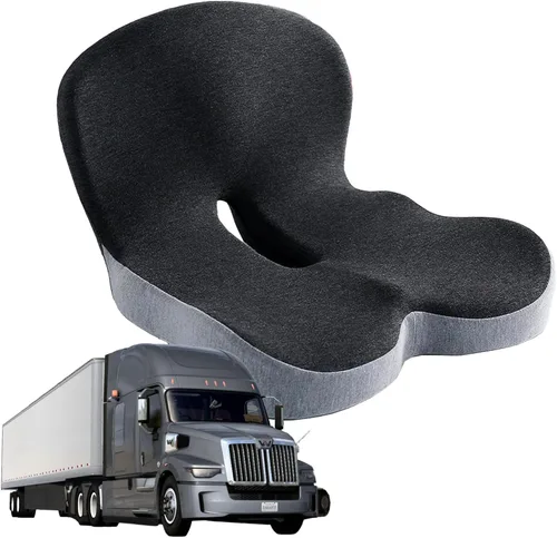 Cojín de asiento de espuma viscoelástica para conductores de camiones, asiento de automóvil y sillas de oficina, cojín ergonómico para silla para