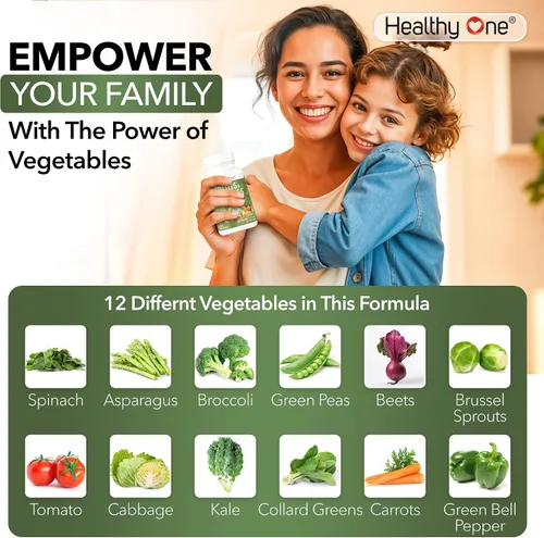 Miniatura 4 de Healthy One - Suplemento de frutas y verduras, 27 superalimentos, vitaminas de frutas y verduras para adultos, píldoras de frutas y verduras