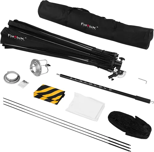 Miniatura 2 de Fotodiox DLX - Caja de luz parabólica de enfoque de 72 pulgadas con anillo de velocidad Bowens, caja de luz enfocable y plegable rápido