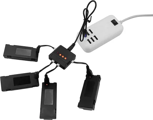 Miniatura 7 de Accesorios 3.7 V 1800 mAh Li-po Baterías (4 piezas) con cargador 4 en 1 para E88 E88PRO E88MAX E525 E99 E99PRO P1 P5PRO K3 S1 P8 RC Drone Batería