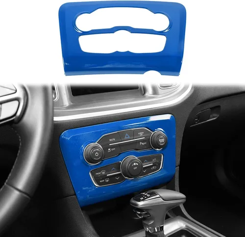 Miniatura 13 de Voodonala Para cargador de radio AC CD interruptor panel de ajuste para Dodge Charger 2015-2019, ABS rosa 1 unidad Rosa/Rebel Fun.