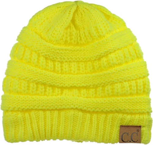 Miniatura 587 de C.C Trendy Warm Chunky Soft Stretch Cable Knit Beanie