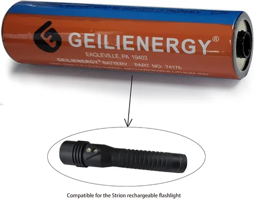 Miniatura 5 de Batería de 3.7V 2600mAh compatible con linterna de litio 74175 (1 paquete)