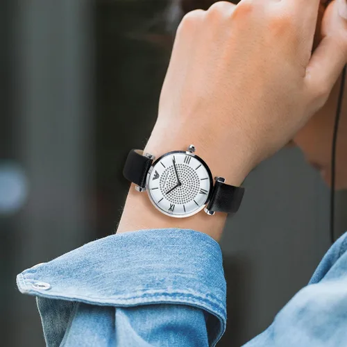 Miniatura 6 de OTTOODY Correas de reloj de cuero de liberación rápida, elegante y ultra suave, correa de reloj de cuero de grano superior para mujeres y hombres