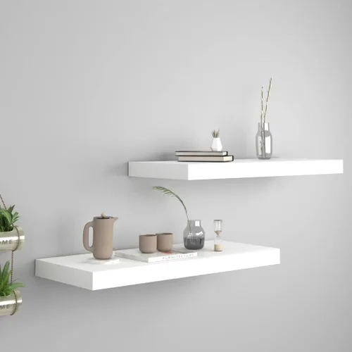 Miniatura 95 de Estantes flotantes de pared, juego de 4 estantes decorativos para montar en la pared, estante colgante con soportes invisibles para decoración