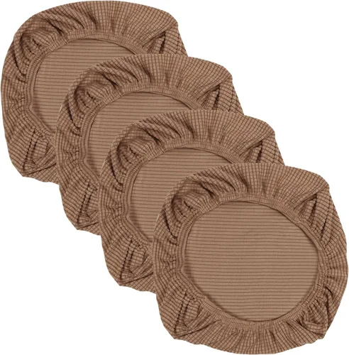 Miniatura 14 de Yikko - Fundas elásticas de jacquard con licra suave, con textura de grano de maíz, para sillas, aptas para oficina, comedor, bar, fundas