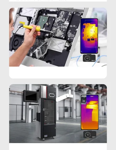 KCH-P2 Ultra Pequeño Mini Cámara Térmica Profesional Cámara Infrarroja Imager para Smartphones Android USB-C Tipo C Resolución 256X192, Velocidad de