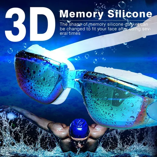 Miniatura 4 de Gafas de Natación - Gafas de natación, Paquete de 2 gafas de natación profesionales, antivaho sin fugas, protección UV, visión amplia para mujeres