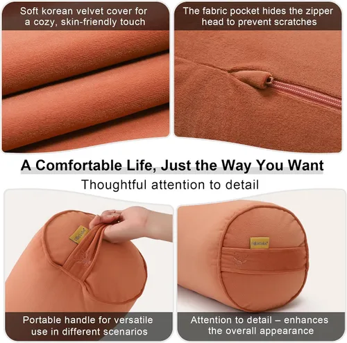 Miniatura 5 de Almohada de Abrazo – Almohada Corporal para Adultos, Almohada de Apoyo Larga para la Cama, Suave y Soportiva para un Sueño Reparador, 39.37 x 7.87