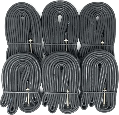 VeloTubes 700C X (18/25, 28/34, 35/43) Tubos interiores de bicicleta de carretera y grava 1.890 in Presta Valve Tubos de bicicleta, paquete de 6