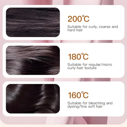 Miniatura 5 de Mini alisador de pelo, Go Brush Pro, pequeño peine alisador portátil recargable inalámbrico, carcasa antiquemaduras, control de temperatura de 3