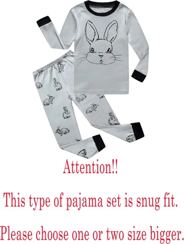 Miniatura 2 de Family Feeling - Juegos de pijamas de 100% algodón para niñas y niños pequeños