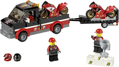 LEGO Ciudad Grandes Vehículos Carreras Bicicleta Transportador