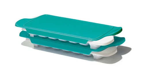 Miniatura 7 de OXO Tot Paquete de 2 bandejas congeladoras de alimentos para bebés - Opal