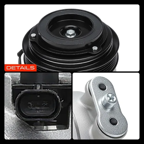 Miniatura 9 de A-Premium Compresor de Aire Acondicionado AC con Embrague Compatible con Chevrolet Equinox 2016-2017, Impala 2014-2015, Malibu 2013-2016, GMC