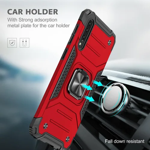 Miniatura 3 de Dionsibei Funda para Samsung Galaxy A50 A50S A30S grado militar con función atril incorporada, soporte de armadura resistente a prueba de golpes