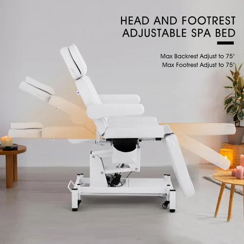 Miniatura 3 de Artist hand Cama facial eléctrica de 3 motores para esteticista 110 V, mesa de masaje extraíble, cama de belleza, estética médica, silla de tatuaje