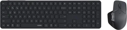 Miniatura 13 de Rapoo Combo de teclado y mouse inalámbricos, Blade Series E9310M de 99 teclas ultradelgado y mouse silencioso M300G, compatible con 4 dispositivos