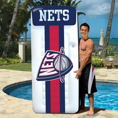 Miniatura 2 de Poolmaster NBA - Tumbona inflable grande para colchón de piscina Redes de Nueva Jersey