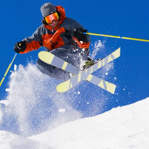 Miniatura 7 de EXP VISION Gafas de esquí/snowboard para hombres y mujeres, gafas de nieve OTG antiniebla con protección UV Marco negro rojo