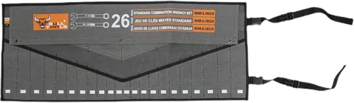 Miniatura 2 de BULL TOOLS Organizador de Rollo de Herramientas de Servicio Pesado de 26 Bolsillos, Bolsa de Herramientas Enrollable de Lona Duck de Algodón, Bolsa