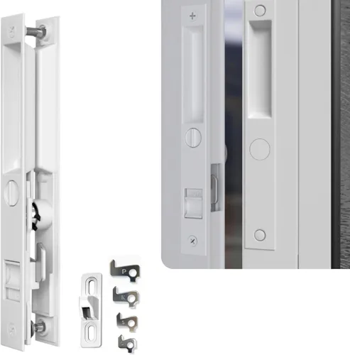 Miniatura 17 de Juego de manijas para puerta de vidrio deslizante, 6-5/8", negro - Reemplazo de manija de puerta de patio Gruesa para ambas puertas correderas