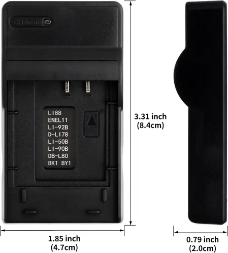 Miniatura 3 de Norifon EN-EL11 Cargador USB para Nikon Coolpix S550, cámara Coolpix S560 y más