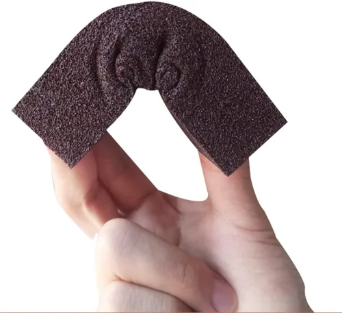 Miniatura 3 de Cepillo de esponja de carborundo, esponja para fregar, esponja para fregar, esponja de piedra caspio, cepillo limpio, borrador de óxido, esponja