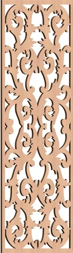 Miniatura 135 de Meadville Paneles decorativos de pared de madera con calado, 9 3/8 pulgadas de ancho x 24 3/8 pulgadas de alto x 1/4 de alto, aliso
