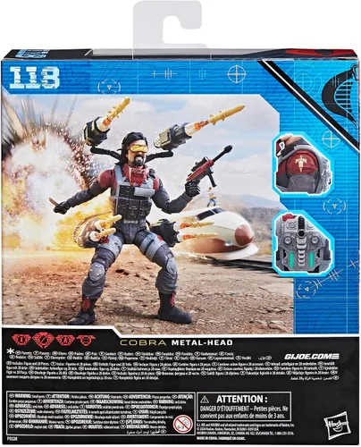 Miniatura 13 de G.I. Joe Serie Clasificada #118, Iron Grenadier Metal-Head, Figura de acción de colección de lujo de 6 pulgadas con 28 accesorios