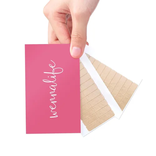 Miniatura 12 de WENNALIFE Extensiones de cabello con pestañas de cinta de repuesto de doble cara, sin residuos, transparentes para extensiones adhesivas, 72 Cinta