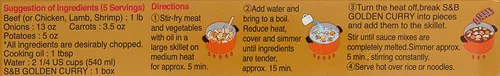 Miniatura 4 de S&B, Mezcla de salsa de curry dorado, caliente, 3.2 oz