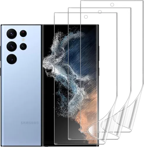 Miniatura 10 de Paquete de 3 protectores de pantalla compatibles con Samsung Galaxy S21 FE 5G de 6.4 pulgadas, película de hidrogel de TPU suave transparente HD