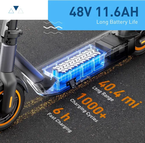 Miniatura 3 de Hiboy S2/S2 MAX Electric Scooter, 350/500W Motor, 8.5/10" Tires, 17/40.4 Miles Range E Scooter, 19 Mph Folding Commuter Electric Scooter for Adults
