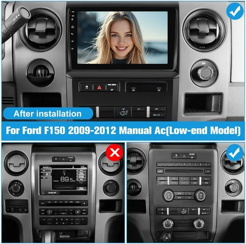 Miniatura 2 de Junsun Radio de coche 5G WiFi estéreo para Ford F150 2009-2012, pantalla táctil HD IPS de 9 pulgadas, CarPlay/Android Auto, GPS DSP RDS