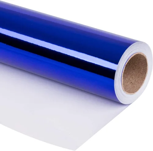 Miniatura 21 de RUSPEPA Papel de regalo metálico negro, papel de color sólido, perfecto para bodas, cumpleaños, Navidad, baby shower, 17 pulgadas x 32.8 pies