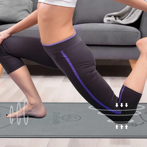 Miniatura 6 de Tapete para Saltar la Cuerda 71"/63"x24" Más Grande Antideslizante Interior Exterior Tapete de Ejercicio Fitness, Alta Densidad Entrenamiento