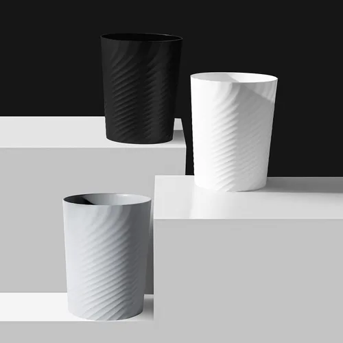 Miniatura 3 de UUJOLY Cubo de basura pequeño de plástico, cesta de basura para baños, lavandería, cocinas, oficinas, habitaciones de niños, dormitorios