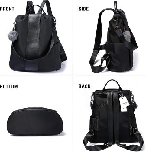 Miniatura 2 de Mochila impermeable liviana de nailon antirrobo para mujer